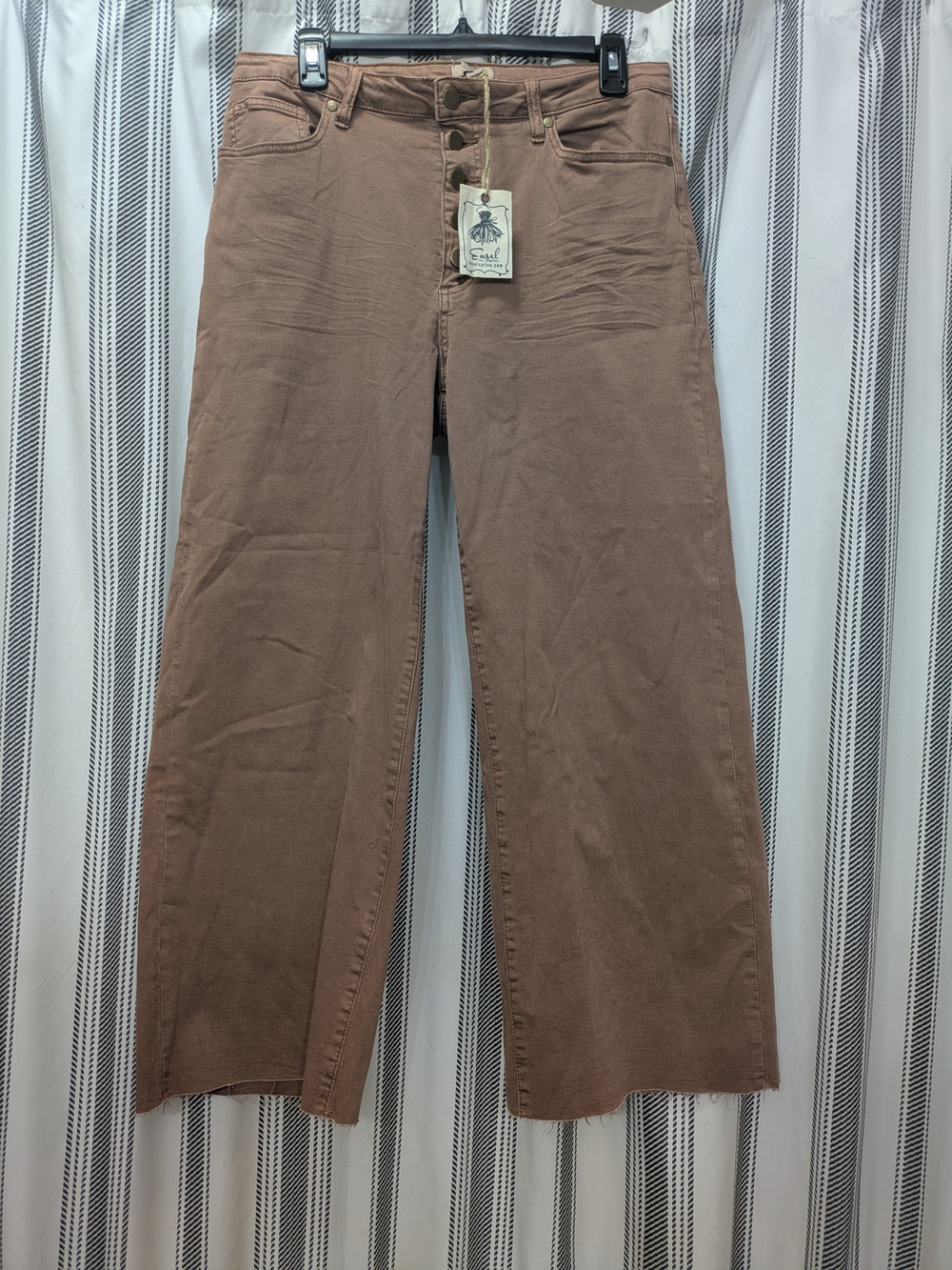 easel Wide-Leg Jeans in Dusty Mauve